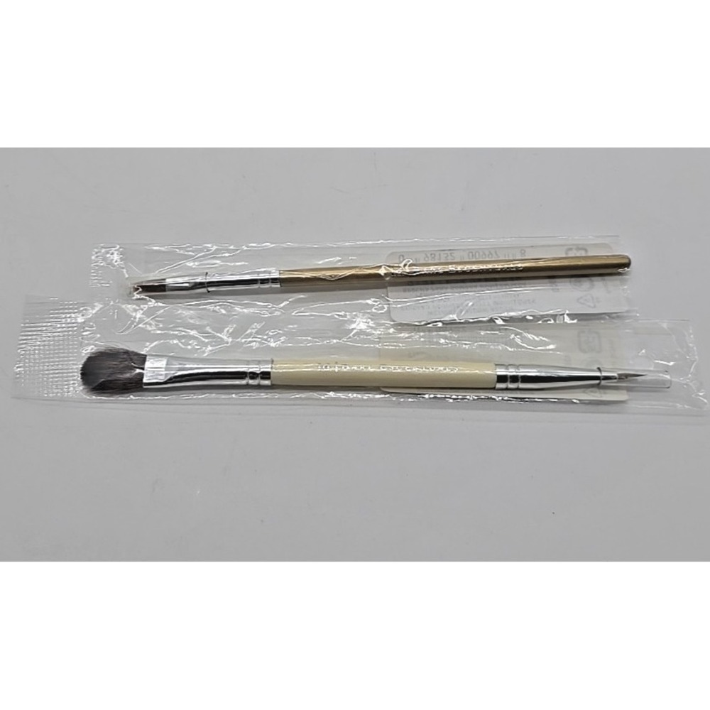 (2) Bare ESCENTUALS bare Minerals * Double-Ended‎ /Shadow Brush 32809/45699 - Picture 2 of 5
